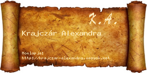 Krajczár Alexandra névjegykártya